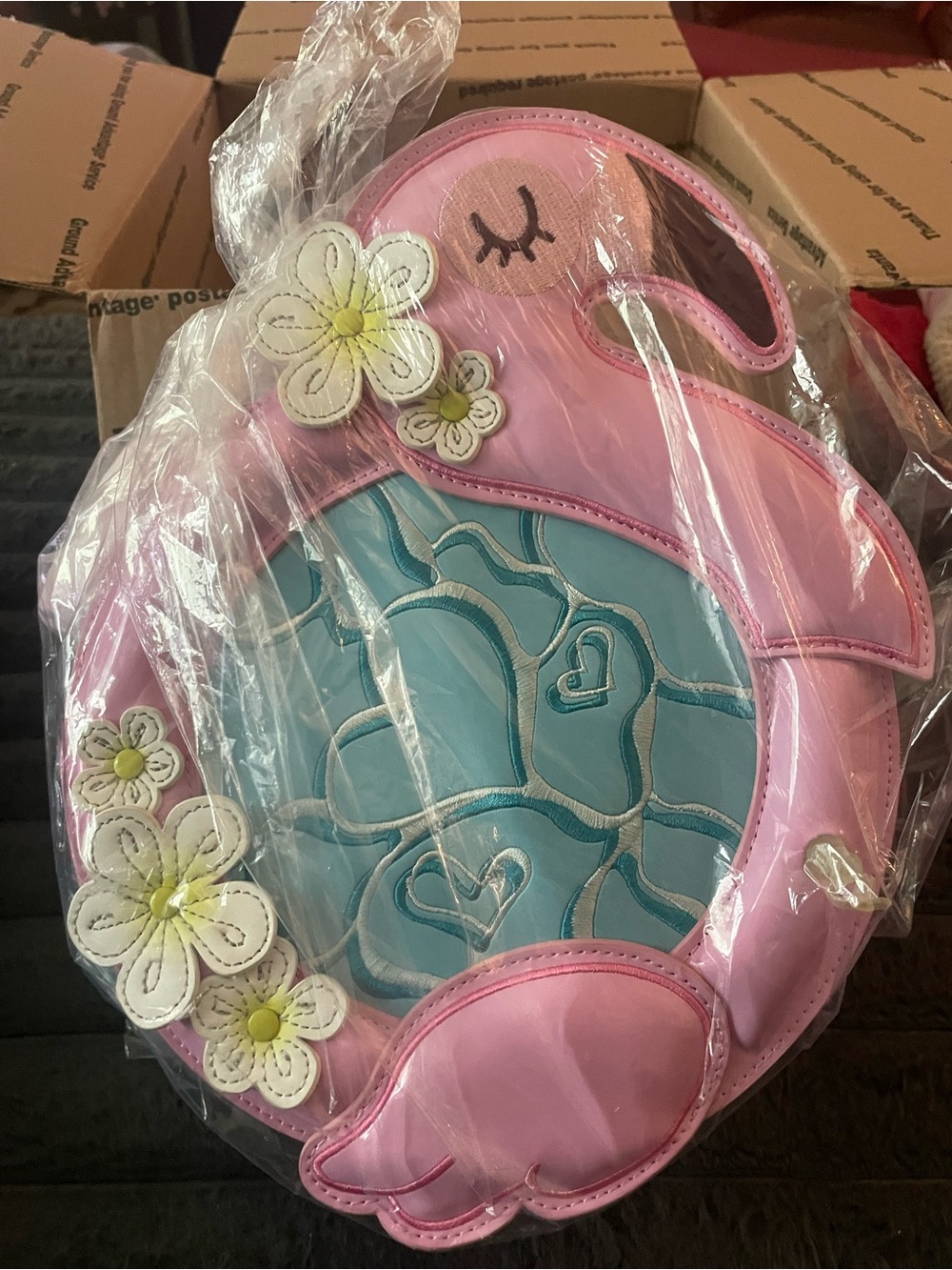 Loungefly Flamingo Crossbody Bag with Coin